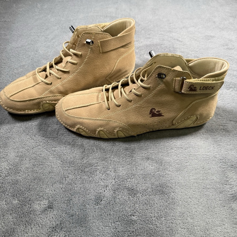 LDeck  Australian Beige Boxing Shoes Mens US 7 EU 40 Suede Chukka Boots